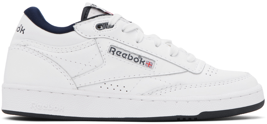 Shop Reebok White Club C Mid Ii Vintage Sneakers In Ftwr White/vector Na