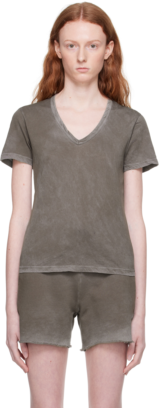 COTTON CITIZEN Taupe Standard VNeck TShirt SSENSE