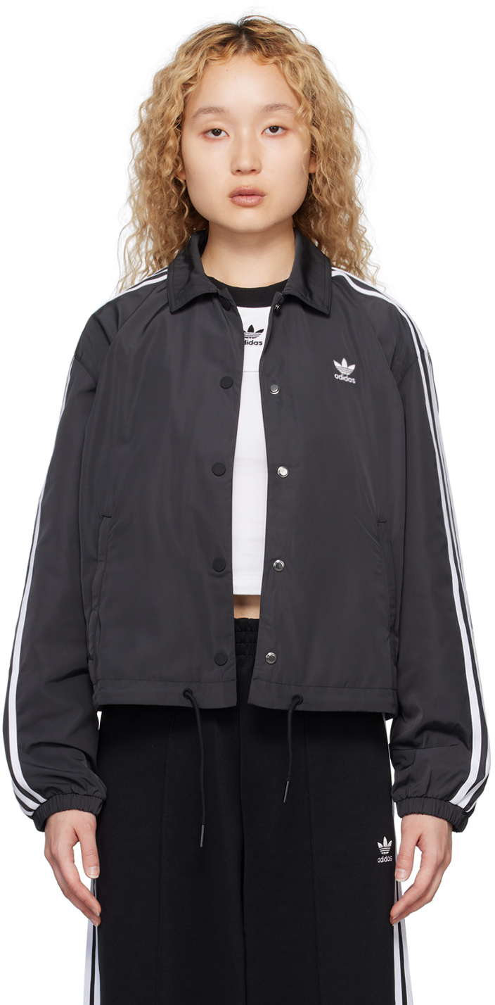 Shop Adidas Originals Black Adicolor Classics 3-stripes Jacket