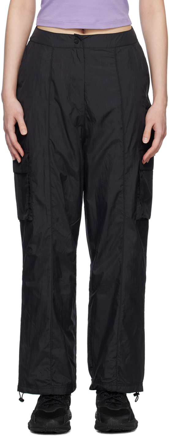 Adidas Originals Essentials再生科技织物工装裤 In Black