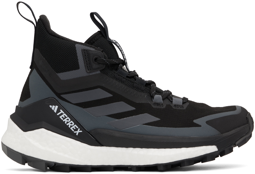 Shop Adidas Originals Black Terrex Free Hiker 2.0 Sneakers In Core Black / Grey Si