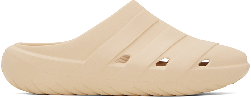 Adidas Originals Beige Adicane Clogs In Sand Strata / Sand S