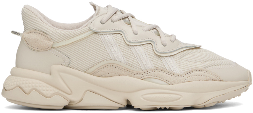 Adidas Originals Beige Ozweego Sneakers In Clear Brown/clear Br