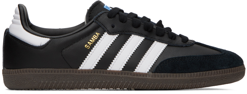 adidas Originals: Black Samba OB Sneakers | SSENSE Canada