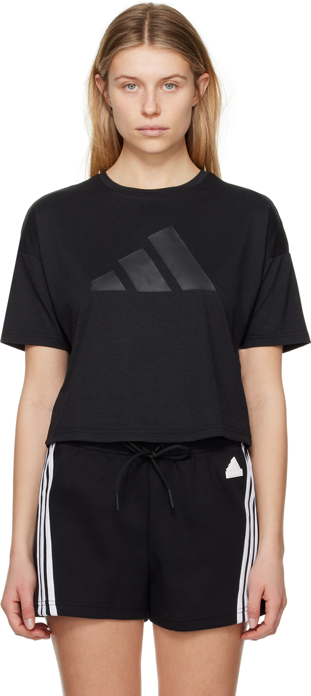 Adidas Originals Black Printed T-shirt