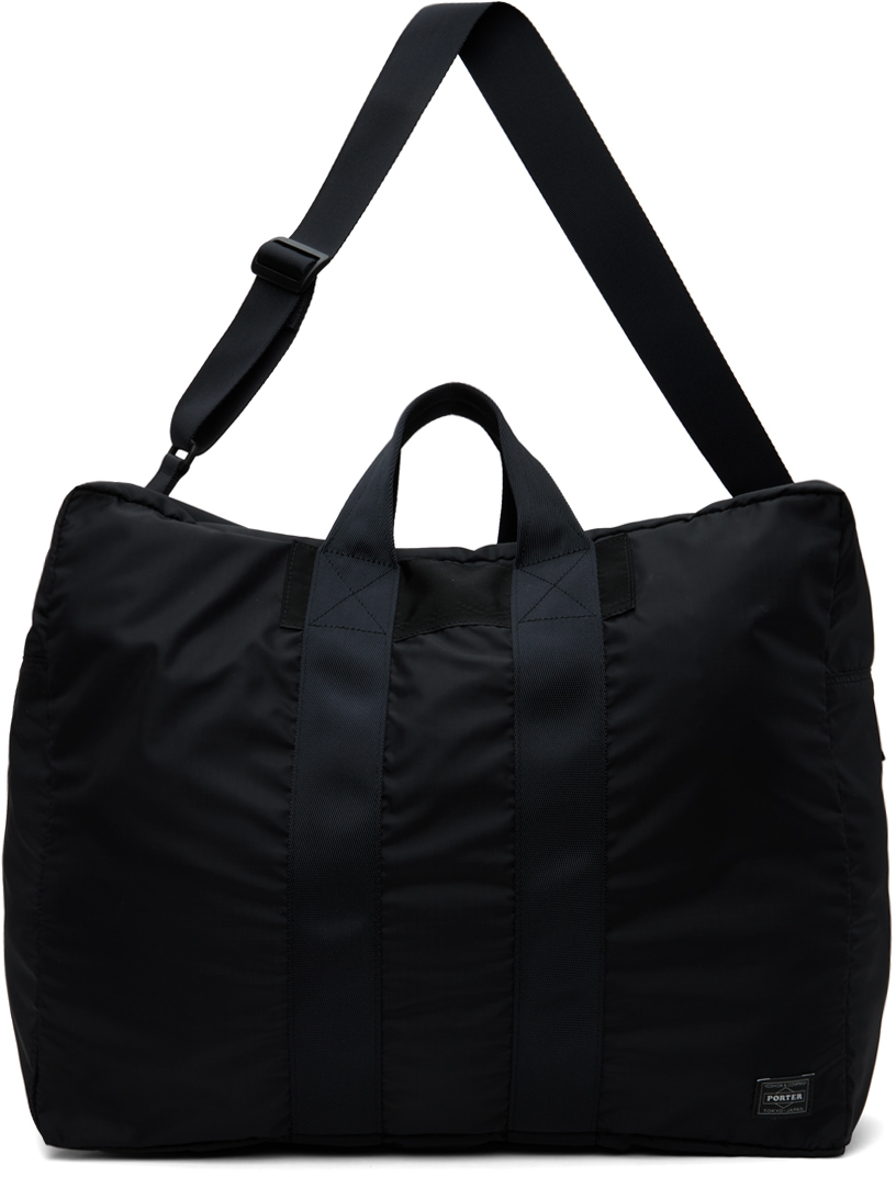 Black Flex 2Way Duffle Bag by PORTER - Yoshida & Co on Sale