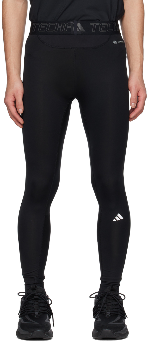 Black Techfit Training Tights by adidas Originals on Sale