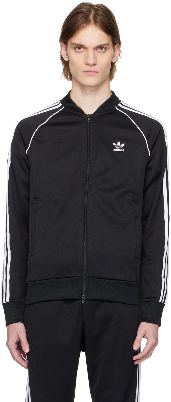 Shop Adidas Originals Black Adicolor Classics Sst Track Jacket