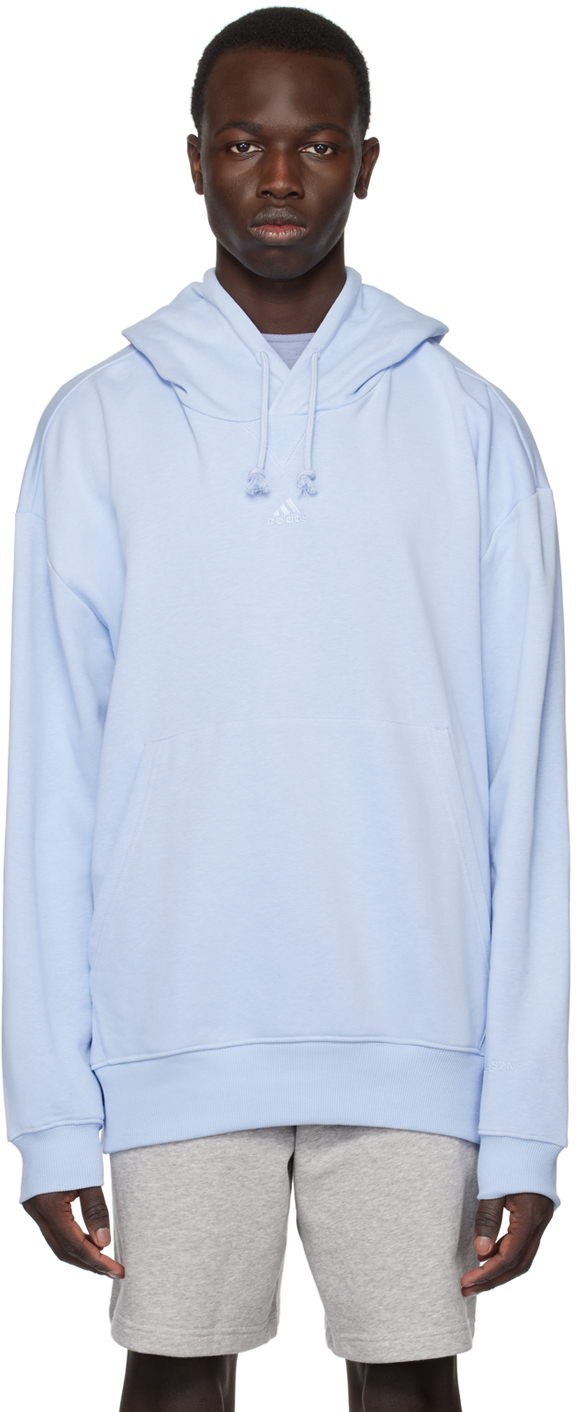 Blue All Szn Hoodie by adidas Originals on Sale