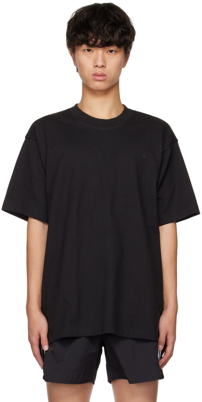adidas Originals: Black Adicolor Contempo T-Shirt | SSENSE UK