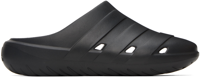 Shop Adidas Originals Black Adicane Clogs In Carbon / Carbon / Co