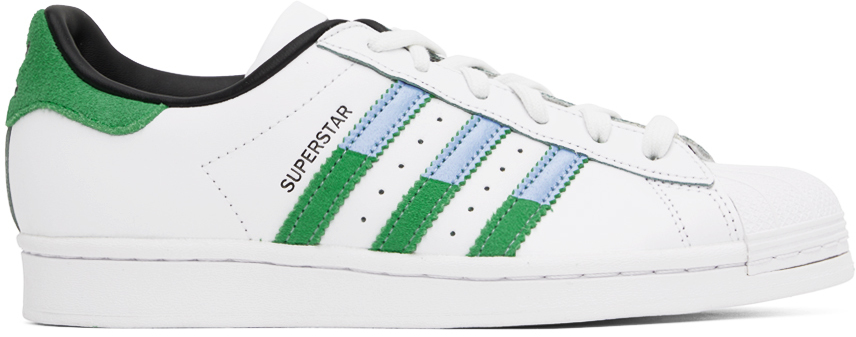 Adidas Originals White Superstar Sneakers In Ftwr White/semi Scre