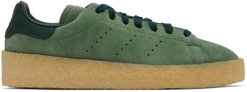 Shop Adidas Originals Green Stan Smith Crepe Sneakers In Pantone/shadow Green