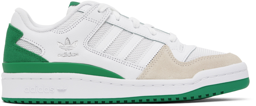 White Forum Low Classic Sneakers by adidas Originals on Sale