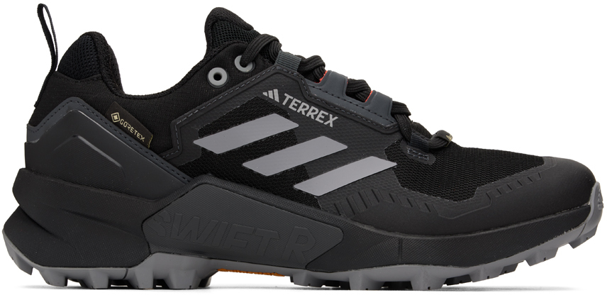 Shop Adidas Originals Black Terrex Swift R3 Sneakers In Core Black/grey Thre