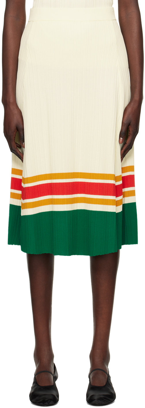 Wales Bonner: Off-White 'The Harp' Midi Skirt | SSENSE Canada