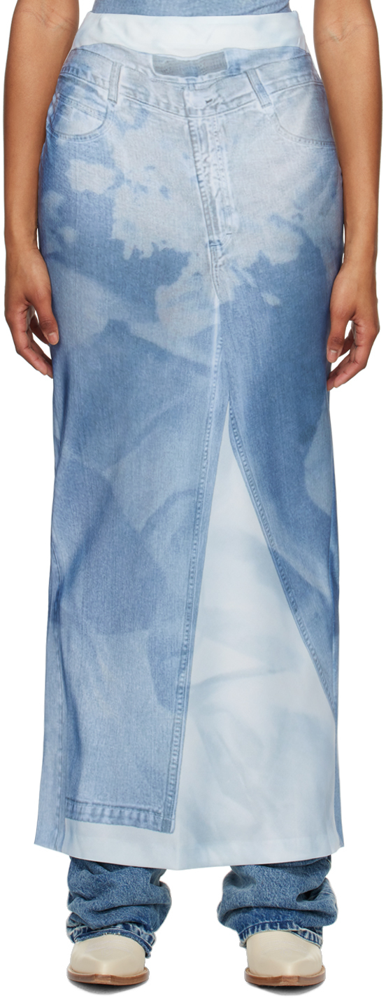 ELLISS Blue Handy Jean Maxi Skirt