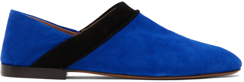 Blue Flat Loafers