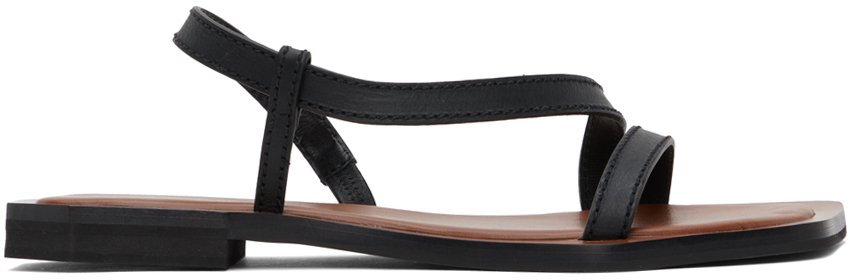 Wales Bonner Ghanese Leather Sandals In Black