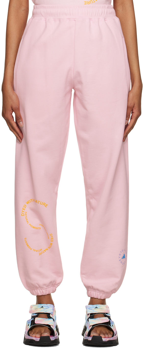 Adidas By Stella Mccartney Asmc Sportswear Cotton Sweatpants In Pink