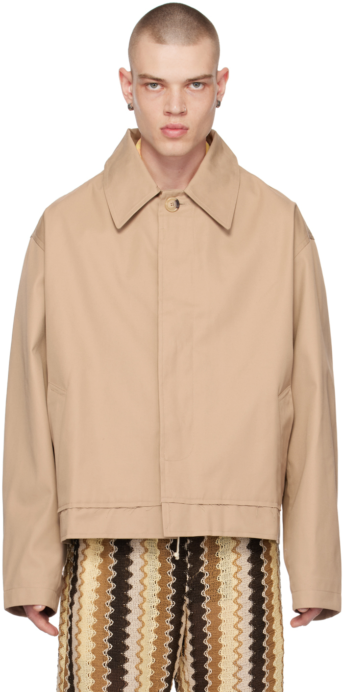 CMMN SWDN: Beige Roger Jacket | SSENSE