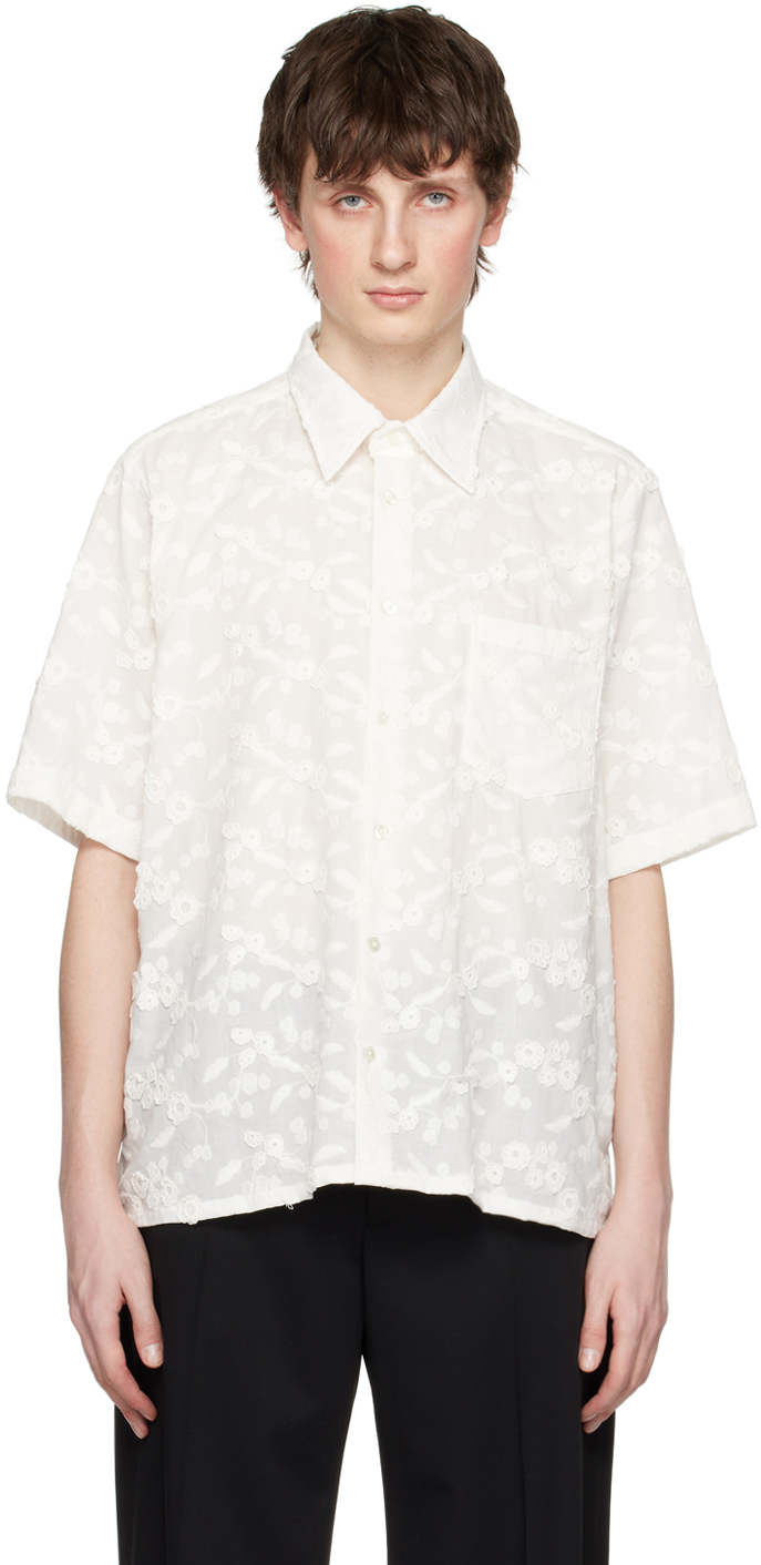 White Niels Shirt by CMMN SWDN on Sale