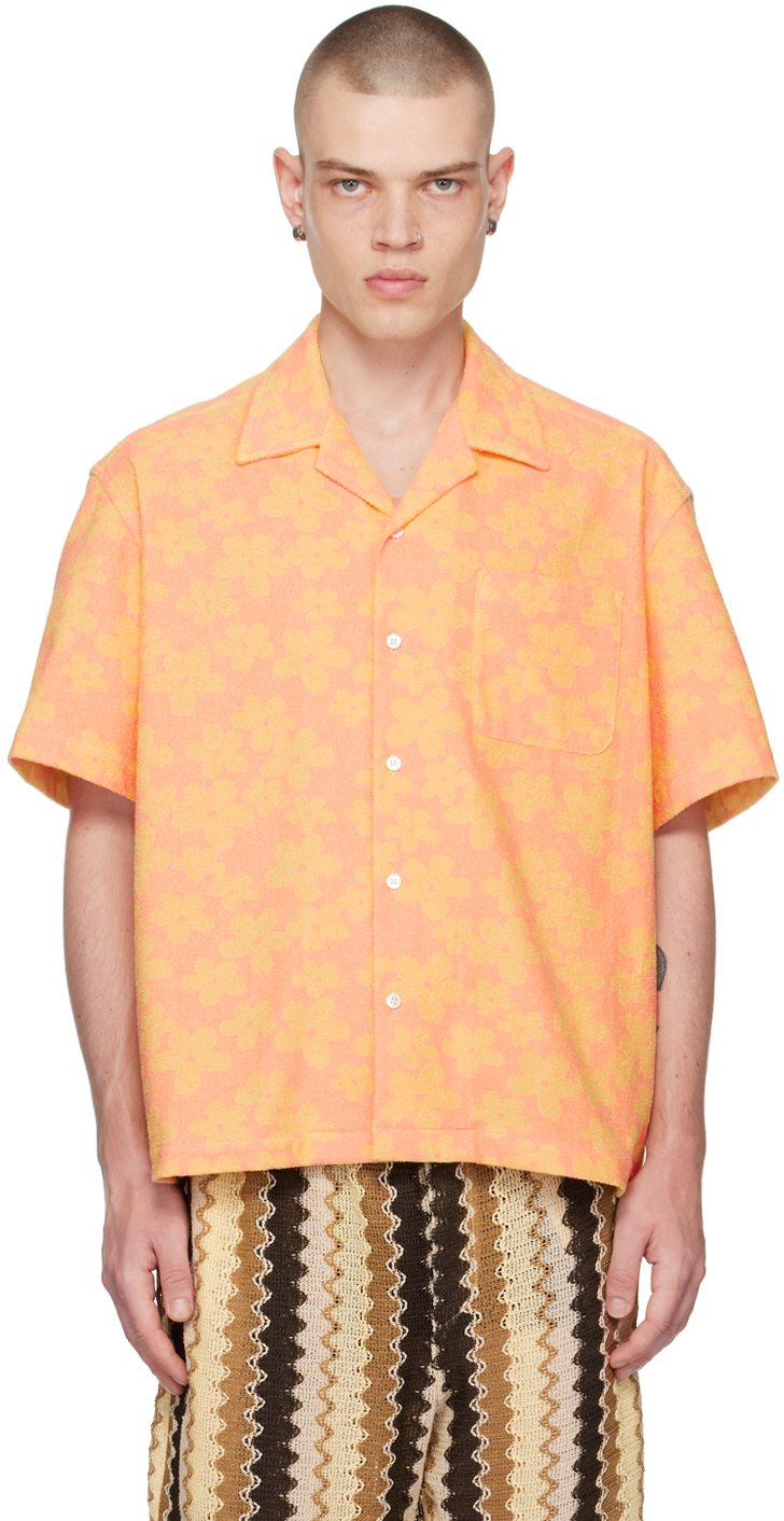 CMMN SWDN: Orange Ture Shirt | SSENSE