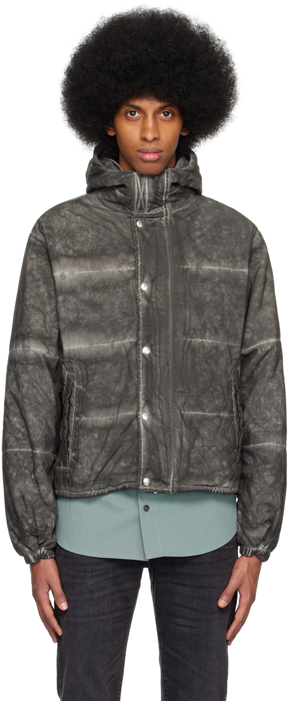 John Elliott Gray Pico Puffer Jacket In Charcoal | ModeSens