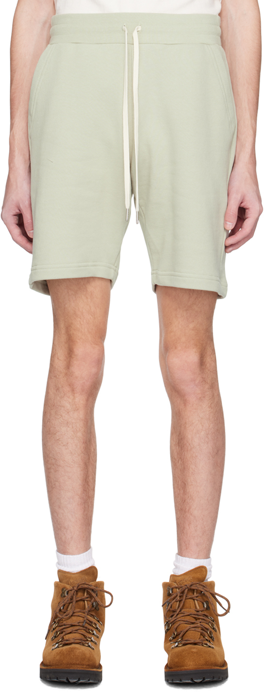 John Elliott Green Crimson Shorts SSENSE
