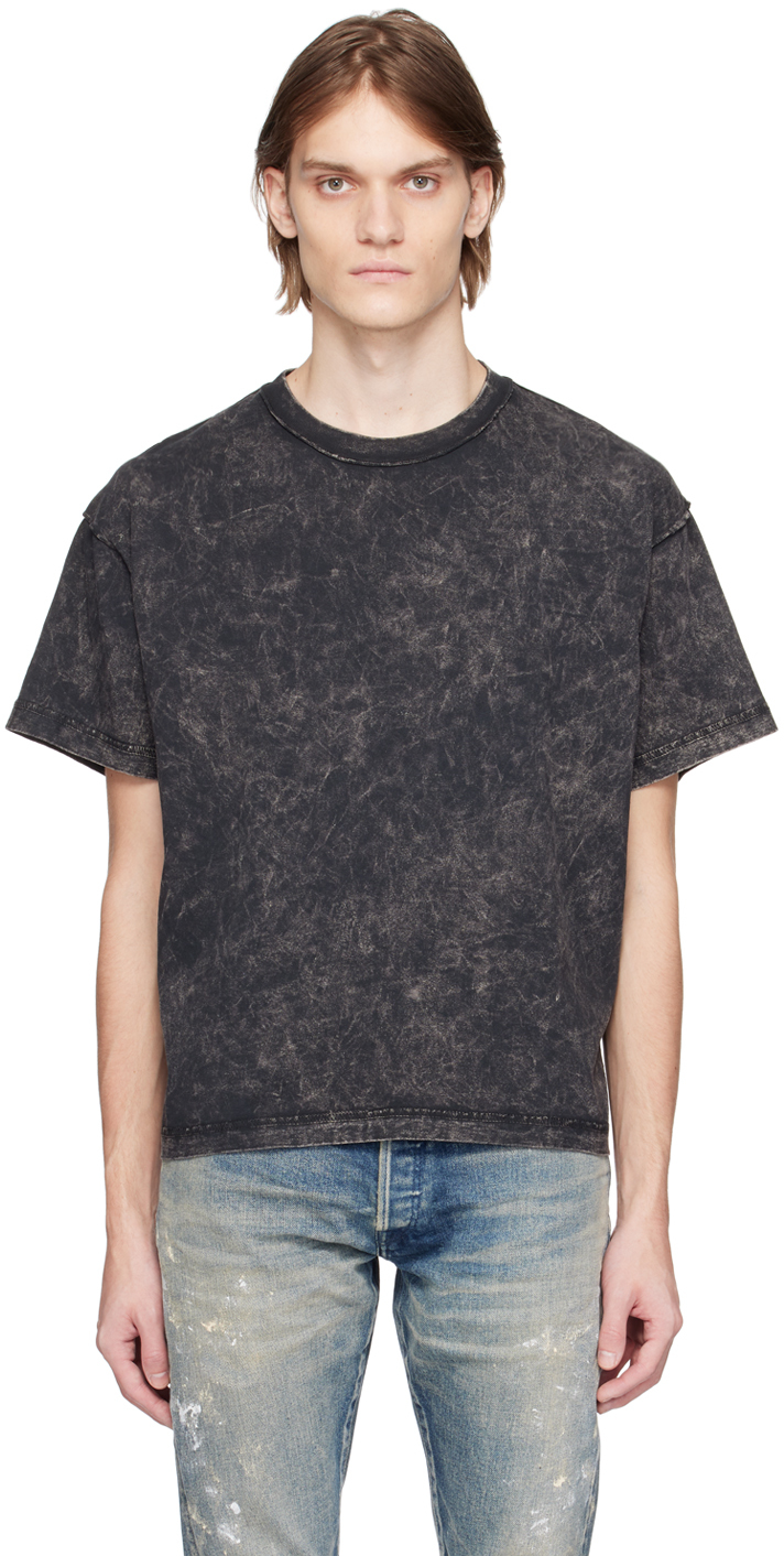 John Elliott: Black Reversed T-Shirt | SSENSE