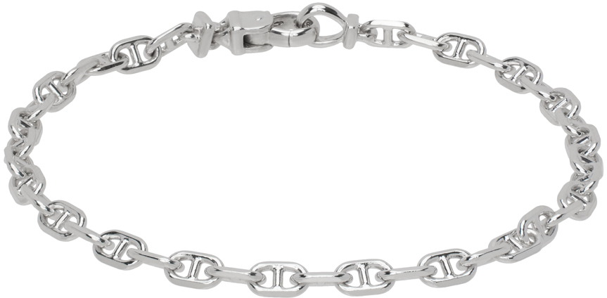 Silver Cable Bracelet by Tom Wood on Sale