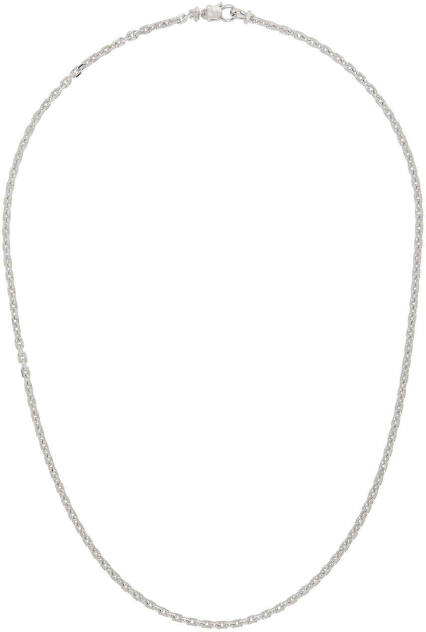 Tom Wood Silver Anker Chain Necklace SSENSE