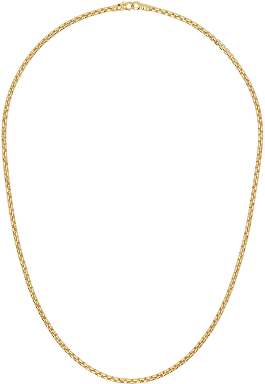TOM WOOD GOLD VENETIAN SINGLE S NECKLACE
