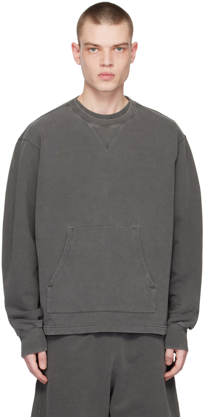Nigel Cabourn Gray Training Sweatshirt In Black