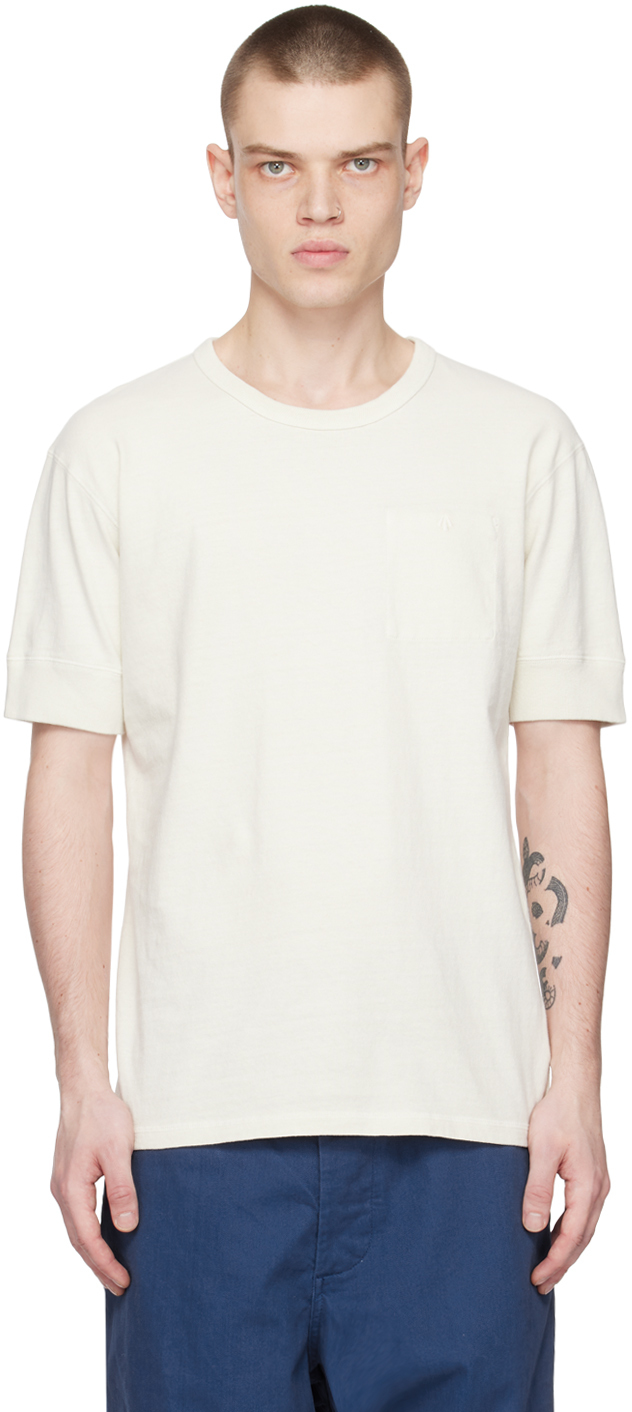 Nigel Cabourn Off-white Military T-shirt In Natural