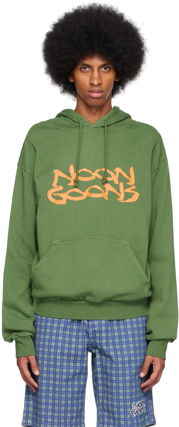 Noon Goons Green Darkness Hoodie In Elm Green