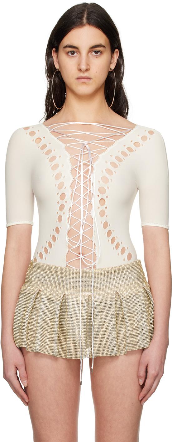 Poster Girl OffWhite Dolly Bodysuit SSENSE