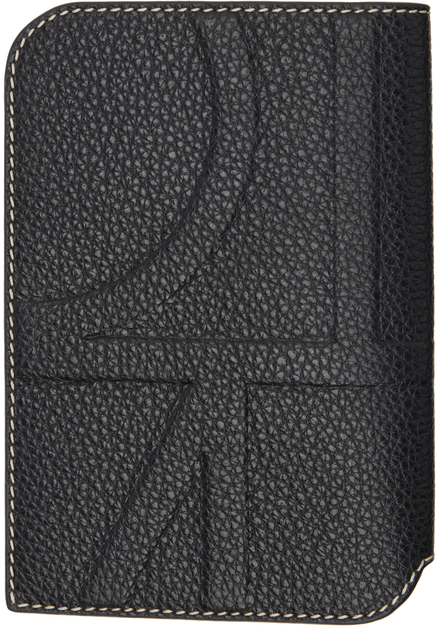 Toteme Monogram Pebble Leather Passport Holder