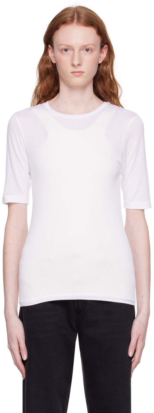 Off-White Thin T-Shirt by TOTEME on Sale