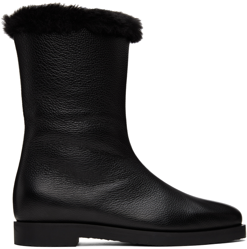 TOTÊME BLACK 'THE OFF-DUTY' BOOTS
