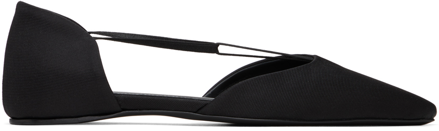 Black 'The T-Strap' Loafers by TOTEME on Sale
