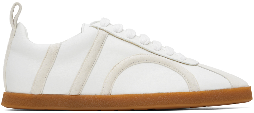 TOTEME: Off-White 'The Leather' Sneakers | SSENSE