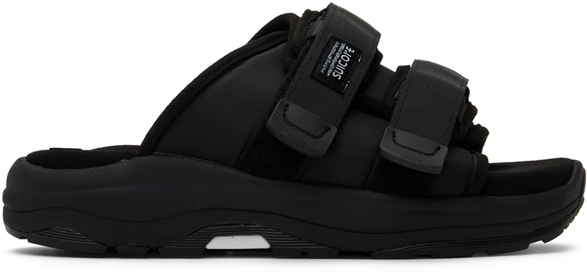 Black MOTO-Run Sandals