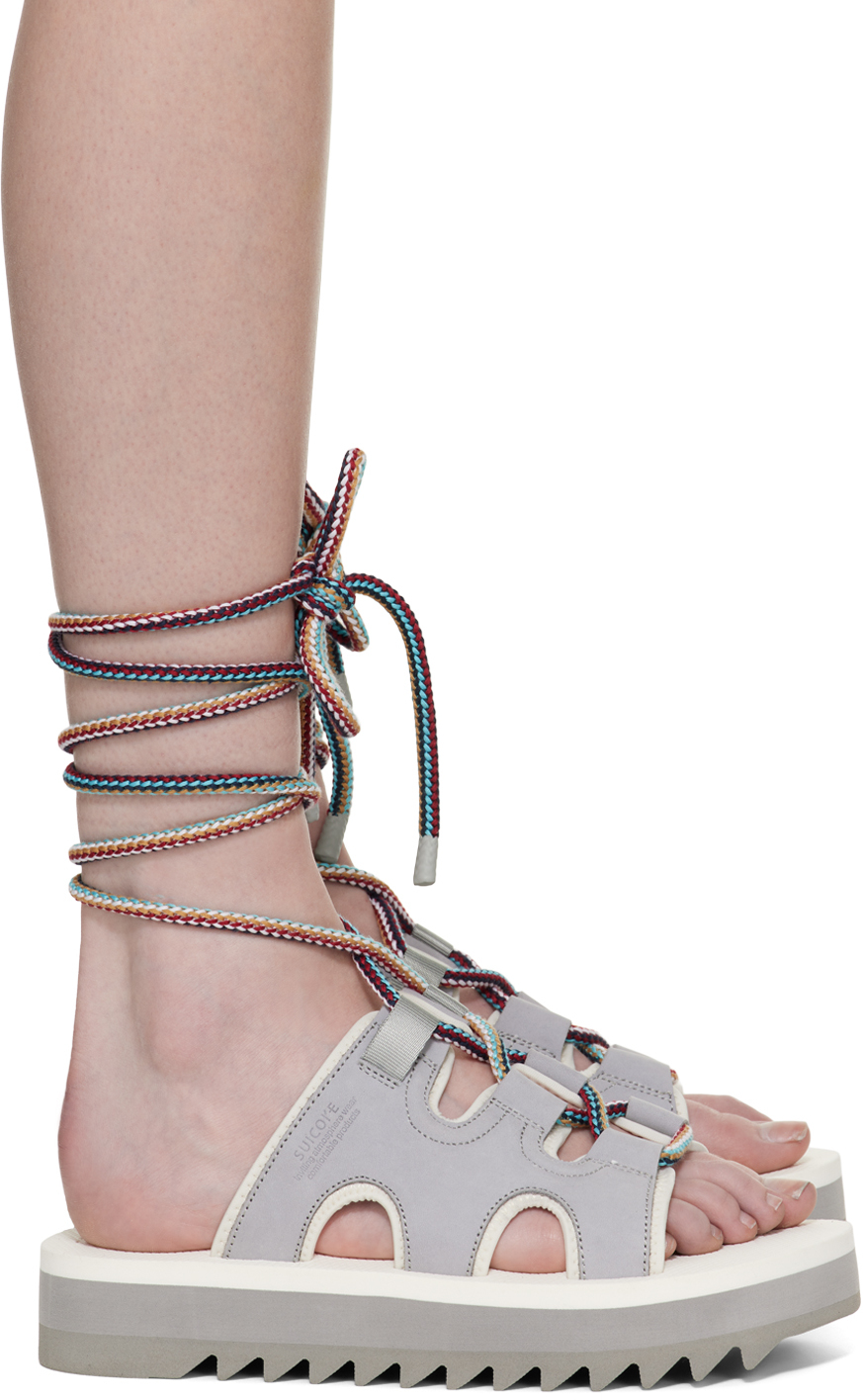 Gray & White RAY-ab Sandals