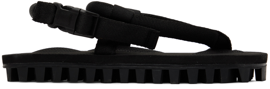Suicoke Black Gut Sandals