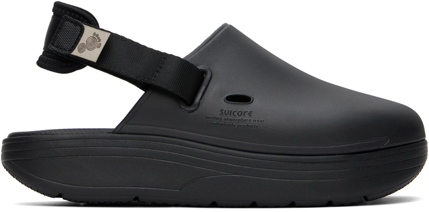 Suicoke Black Cappo Slippers