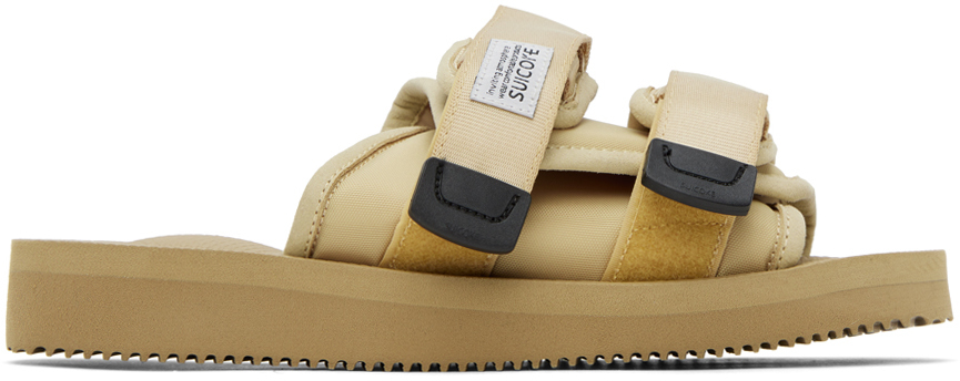 Suicoke Beige Moto-Cab Sandals Yellowbeige