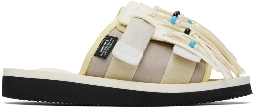 Suicoke Off-white Hoto-cab Sandals In Ivory