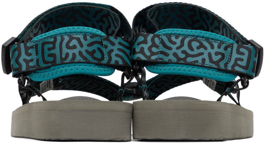 Suicoke Blue & Gray DEPA-Cab-PT06 Sandals | Smart Closet