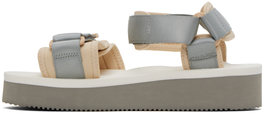 Suicoke Gray & White CEL-PO Sandals | Smart Closet